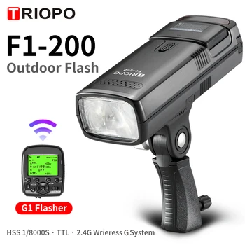TRIOPO F1-200 Outdoor Pocket Flash Light 2.4G TTL HSS 1/8000s Double Head 200Ws with Lithium Battery Flashlight Flash
TRIOPO F1-200 Outdoor Pocket Flash Light 2.4G TTL HSS 1/8000s Double Head 200Ws with Lithium Battery Flashlight Flash