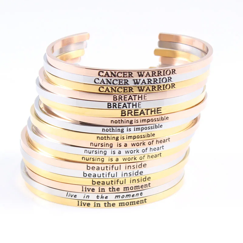 Personalized Engraved Mantra Bracelet Silver Rose Gold Color Bar Bangle Love Bracelets For Women Men Cuff Bracelets Bangles
Personalized Engraved Mantra Bracelet Silver Rose Gold Color Bar Bangle Love Bracelets For Women Men Cuff Bracelets Bangles