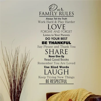 Our Family Rules Classic Removable Home Wall Decal Vinyl Quotes Art Deco Text Art Deco Life Wall Decals Wall Stickers U426
Our Family Rules Classic Removable Home Wall Decal Vinyl Quotes Art Deco Text Art Deco Life Wall Decals Wall Stickers U426