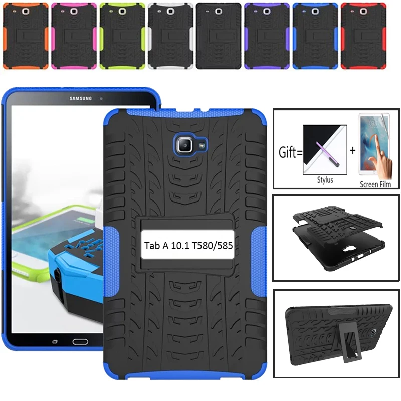 Для Samsung Galaxy Tab A A6 10 1 2016 чехол T580 T585 T587 армированный жесткий с подставкой для SM