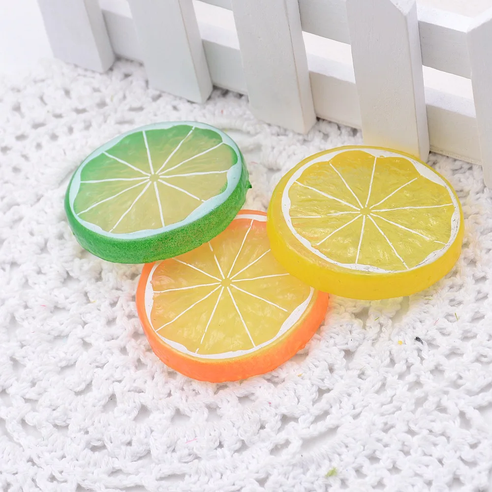 5PCS Multicolor 5cm Lifelike Fake Fruit Artificial Plastic Dried Lemon Slices For cake decorating DIY Party Decoration Supplies
5PCS Multicolor 5cm Lifelike Fake Fruit Artificial Plastic Dried Lemon Slices For cake decorating DIY Party Decoration Supplies