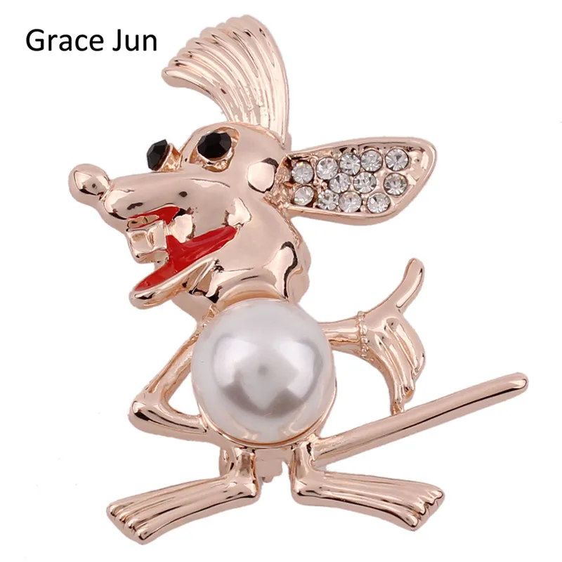 Grace Jun 2017 New Style Mouse Shape Simulated Pearl Brooch for Women Wedding Party Cute Animal Enamel Brooch Pin
Grace Jun 2017 New Style Mouse Shape Simulated Pearl Brooch for Women Wedding Party Cute Animal Enamel Brooch Pin