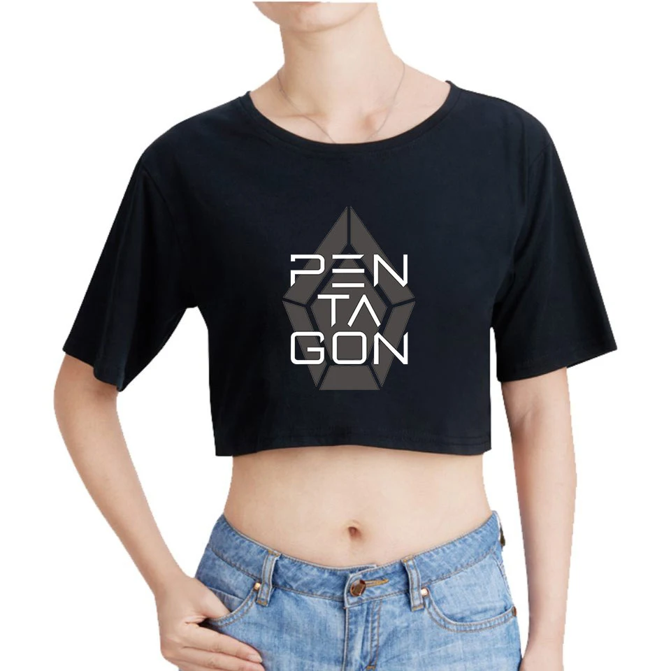 New 2019 Kpop PENTAGON Album Five Senses 2D Print Women Crop Tops Short Sleeve T-shirts Trendy Streetwear Girls Sexy T Shirts
New 2019 Kpop PENTAGON Album Five Senses 2D Print Women Crop Tops Short Sleeve T-shirts Trendy Streetwear Girls Sexy T Shirts