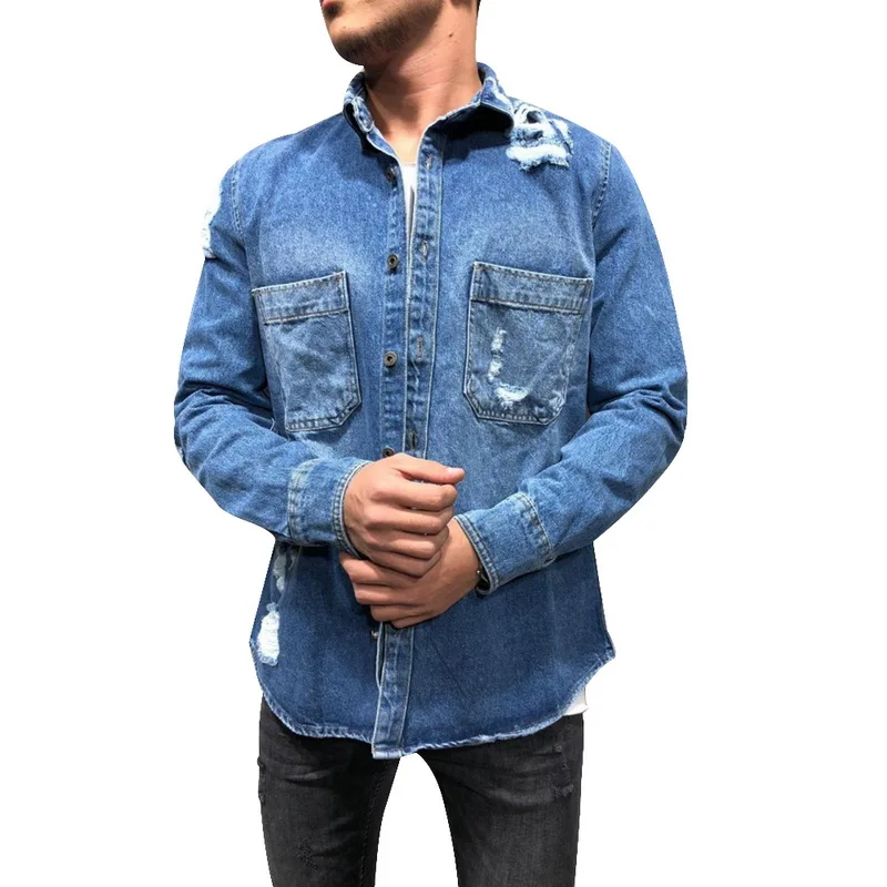 Litthing Fashion Men Wash Denim Jeans Shirt 2019 Autumn Long Sleeves Shirt Casual Slim Fit Denim Tops High Quality EU Size
Litthing Fashion Men Wash Denim Jeans Shirt 2019 Autumn Long Sleeves Shirt Casual Slim Fit Denim Tops High Quality EU Size