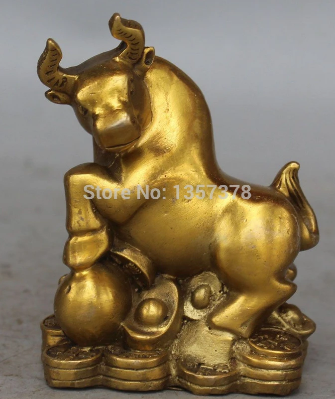 shitou 00410 10CM Chinese FengShui Wealth Bronze Carving Zodiac Animal Ox Cattle Sculpture
shitou 00410 10CM Chinese FengShui Wealth Bronze Carving Zodiac Animal Ox Cattle Sculpture