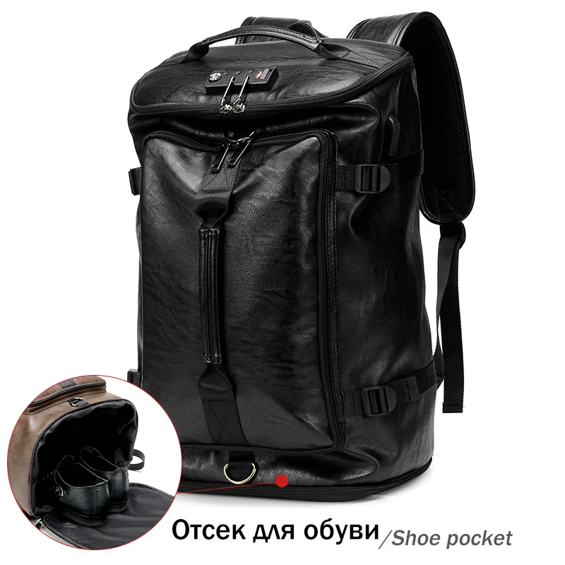 Anti Theft Men Backpacks Shoe Pocket Travel Bag for 15.6" Laptop USB Charge Backpack Male PU Leather Waterproof Backpacks
Anti Theft Men Backpacks Shoe Pocket Travel Bag for 15.6" Laptop USB Charge Backpack Male PU Leather Waterproof Backpacks