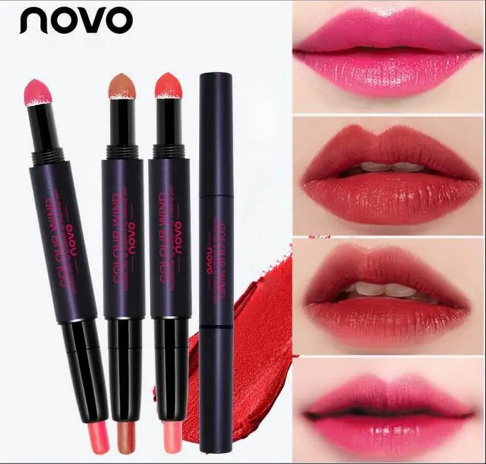 NOVO A Multi-purpose Double-headed Biting Pencil Matte Mat Noodles Red Lip Stick Moisturizing Mouth Lipstick Lip Gloss
NOVO A Multi-purpose Double-headed Biting Pencil Matte Mat Noodles Red Lip Stick Moisturizing Mouth Lipstick Lip Gloss