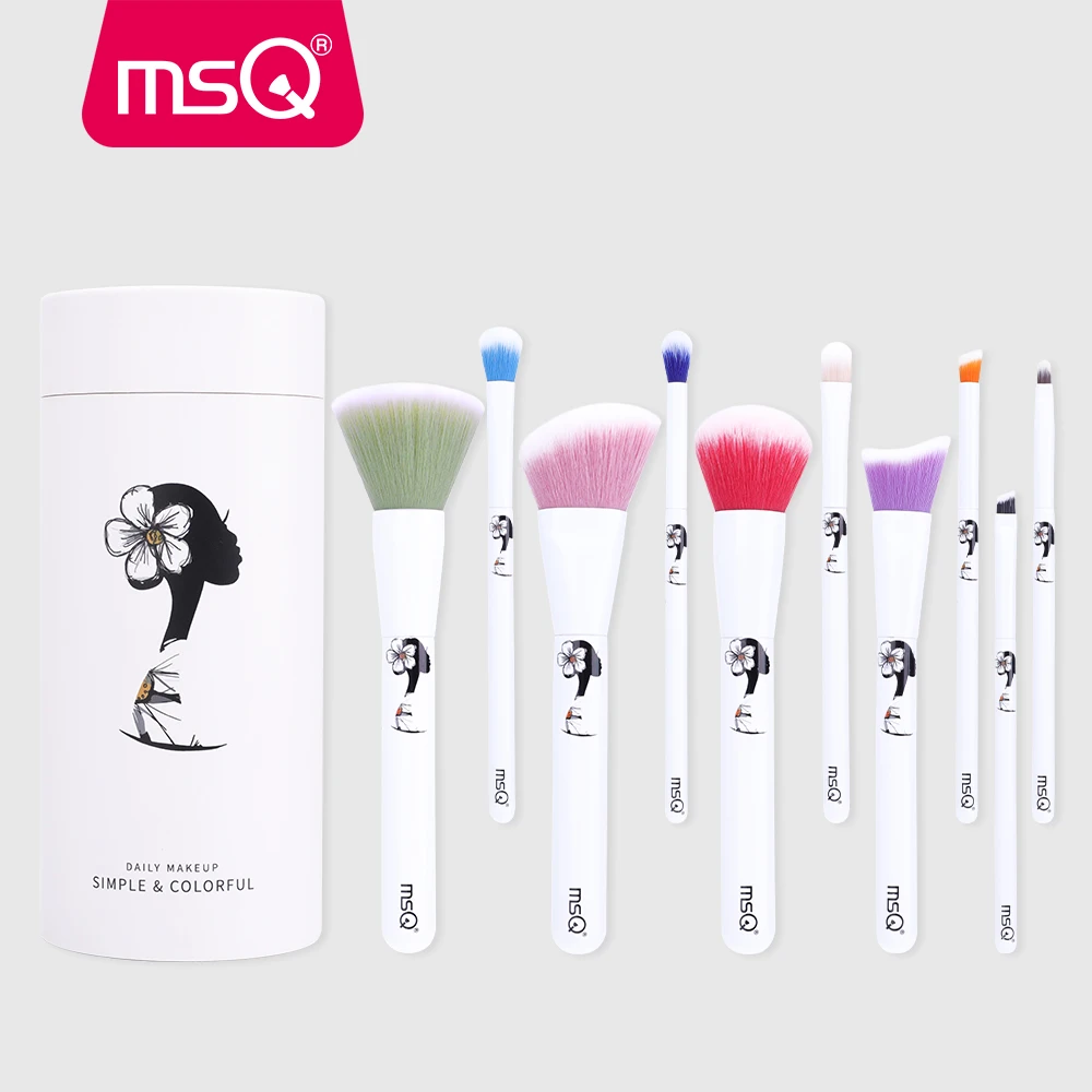 MSQ 10pcs Makeup Brushes Set Colorful Foundation Concealer Eyeshadow Make Up Brush pincel maquiagem Daily Makeup Tools
MSQ 10pcs Makeup Brushes Set Colorful Foundation Concealer Eyeshadow Make Up Brush pincel maquiagem Daily Makeup Tools