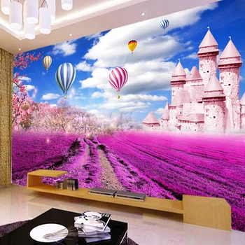 Custom 3D Photo Wallpaper Lavender Hot Air Balloon Castle Pastoral Landscape Large Murals Wall Painting Living Room Decoration
Custom 3D Photo Wallpaper Lavender Hot Air Balloon Castle Pastoral Landscape Large Murals Wall Painting Living Room Decoration