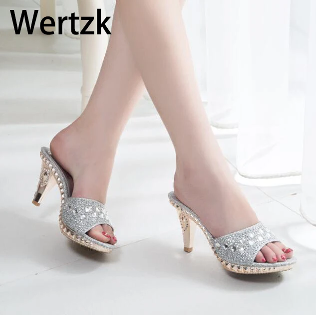 Women Slippers Sandals High Heels Summer Party Shoes Ladies high Heels Slippers Women Shoes crystal Women's Sandals W130
Women Slippers Sandals High Heels Summer Party Shoes Ladies high Heels Slippers Women Shoes crystal Women's Sandals W130