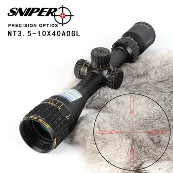 SNIPER NT 3.5-10X40 AOGL Hunting Riflescopes Tactical Optical Sight Full Size Glass Etched Reticle RGB Illuminated Rifle Scope
SNIPER NT 3.5-10X40 AOGL Hunting Riflescopes Tactical Optical Sight Full Size Glass Etched Reticle RGB Illuminated Rifle Scope