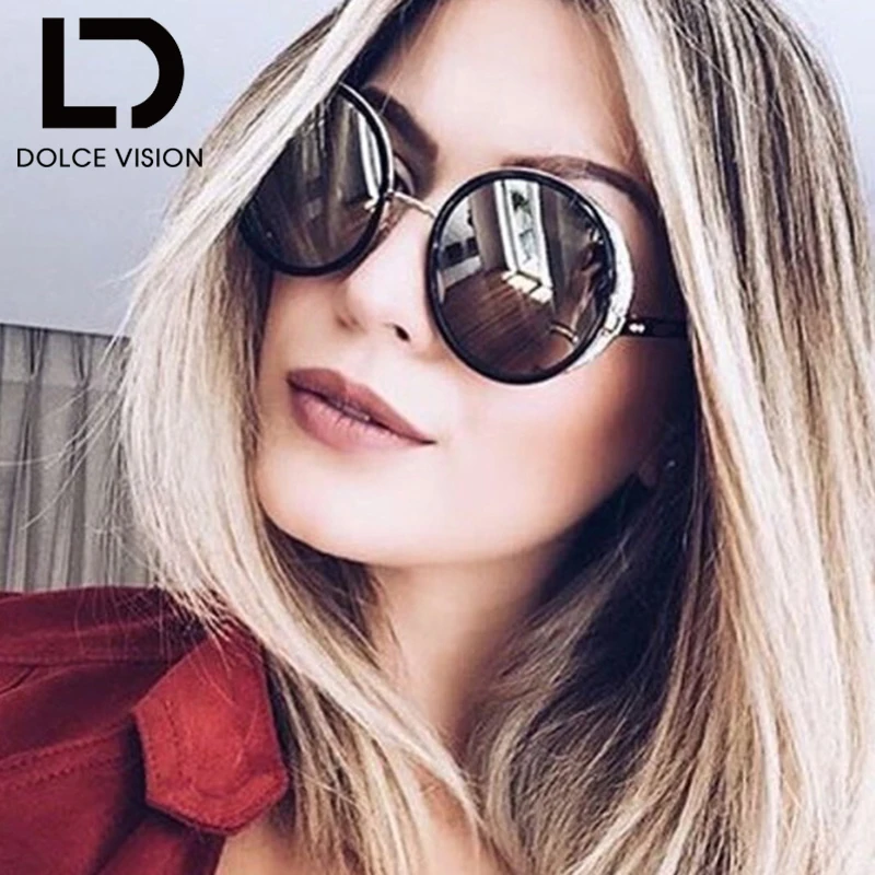 DOLCE VISION Vintage Women Steampunk Sunglasses Brand Design Round Sunglasses Female Fashion Oculos UV400 Shades High Quality
DOLCE VISION Vintage Women Steampunk Sunglasses Brand Design Round Sunglasses Female Fashion Oculos UV400 Shades High Quality