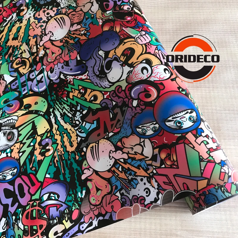 cartoon skull sticker bomb vinyl sticker 2