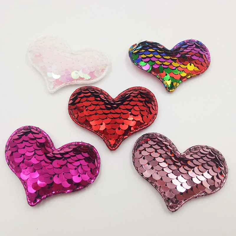 30pcs 5.5X4CM Glitter Paillette Heart Padded Patches Appliques For Clothes Sewing Supplies DIY Hair Bow Decoration
30pcs 5.5X4CM Glitter Paillette Heart Padded Patches Appliques For Clothes Sewing Supplies DIY Hair Bow Decoration