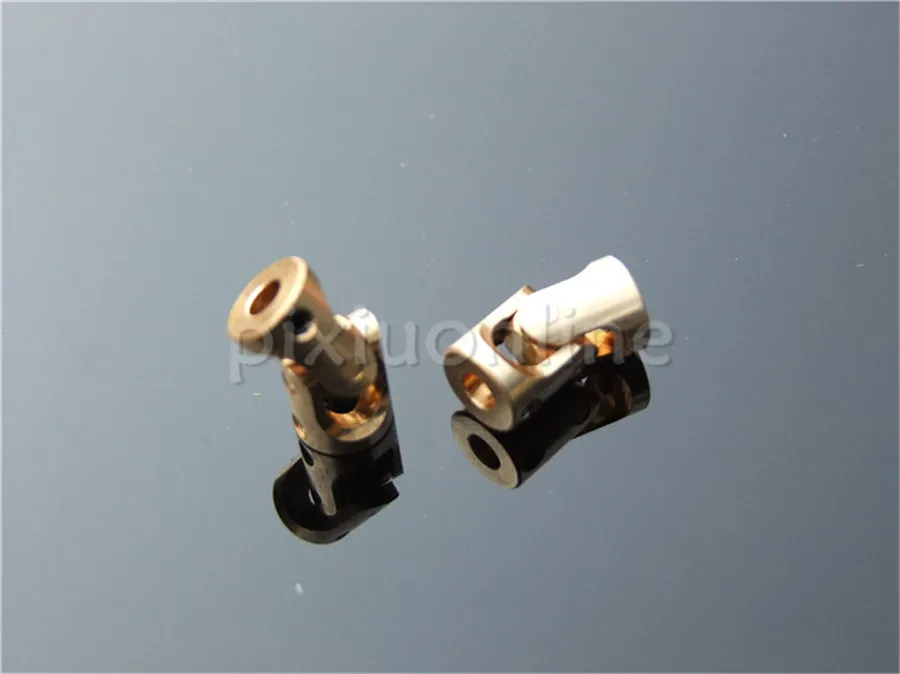 Description Picture 3 of item1suit K944b Brass Universal Joints 3-3mm Micro U-joint with Wrench and Screw Model Car Making Free Shipping Russia