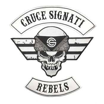 Skull Patch Clothes CRUCE SIGNATI COLORS Motorcycle Embroidery Patch Iron On Punk Cool Patches For Jacket Stickers Clothing
Skull Patch Clothes CRUCE SIGNATI COLORS Motorcycle Embroidery Patch Iron On Punk Cool Patches For Jacket Stickers Clothing