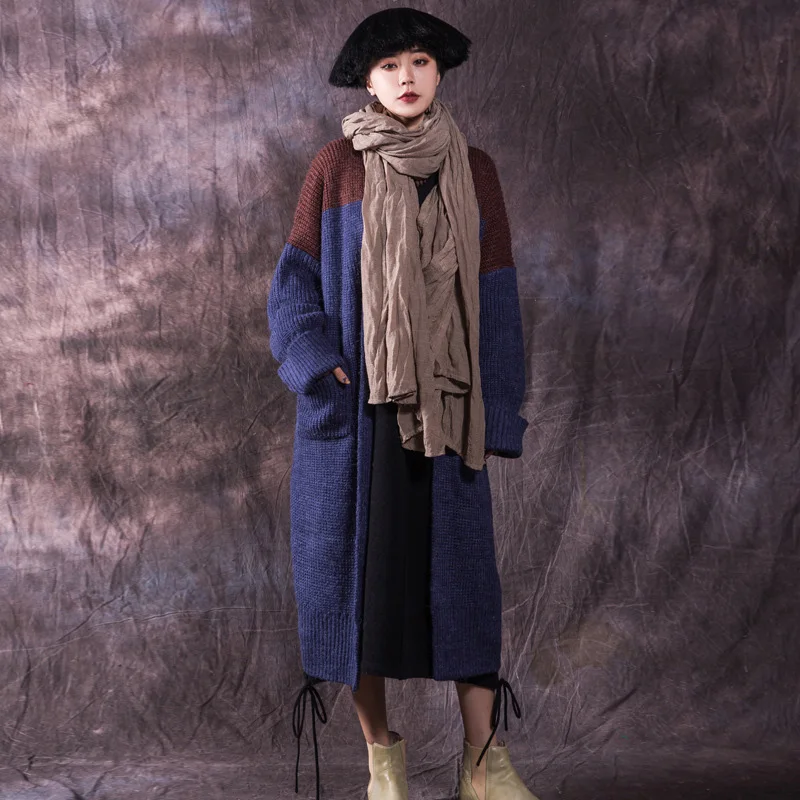 Johnature Women Patchwork Sweaters Coats 2019 Autumn New Knitted Plus Size Women Cloths Casual Cardigan Pockets Vintage Sweater
Johnature Women Patchwork Sweaters Coats 2019 Autumn New Knitted Plus Size Women Cloths Casual Cardigan Pockets Vintage Sweater