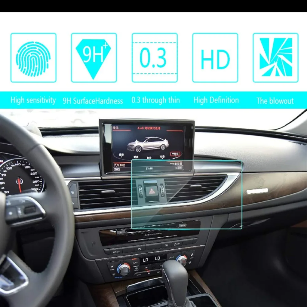 for 2008 2009 2010 2011 Audi A6L 7-Inch 14987mm Car Screen Tempered Film Navigation Screen Protector HD Clear 9H Hardness
for 2008 2009 2010 2011 Audi A6L 7-Inch 14987mm Car Screen Tempered Film Navigation Screen Protector HD Clear 9H Hardness