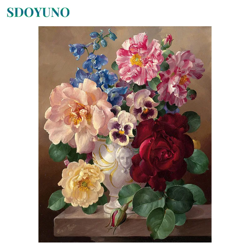 SDOYUNO Colorful Peony Paint By Numbers DIY Frame Flowers Wall Pictures For Living Room Wall Art For Gift Home Decoration
SDOYUNO Colorful Peony Paint By Numbers DIY Frame Flowers Wall Pictures For Living Room Wall Art For Gift Home Decoration