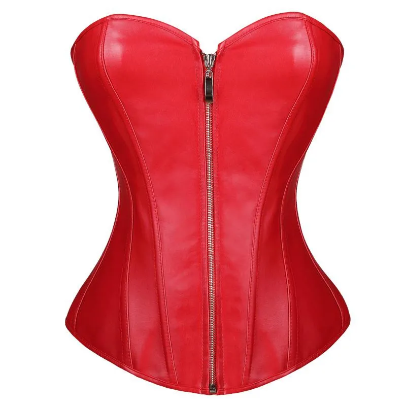 Sexy Zipper Overbust Corset And Bustier Faux Leather Corset And Bustiers Steampunk Korsett For Women Gothic Clothing S-6XL
Sexy Zipper Overbust Corset And Bustier Faux Leather Corset And Bustiers Steampunk Korsett For Women Gothic Clothing S-6XL
