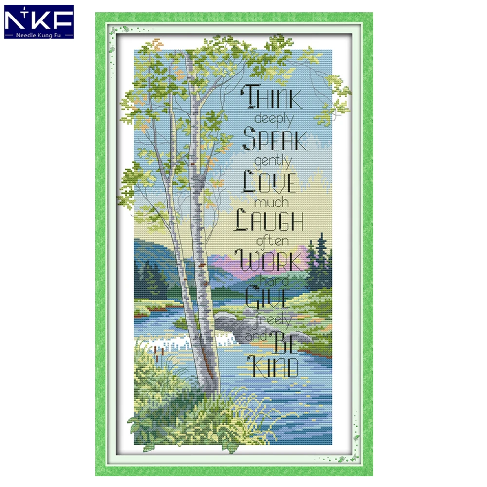 NKF Philosophical Tree Stamped Cross Stitch Pattern DIY Kits Needlework Embroidery Set Chinese Cross Stitch for Home Decor
NKF Philosophical Tree Stamped Cross Stitch Pattern DIY Kits Needlework Embroidery Set Chinese Cross Stitch for Home Decor