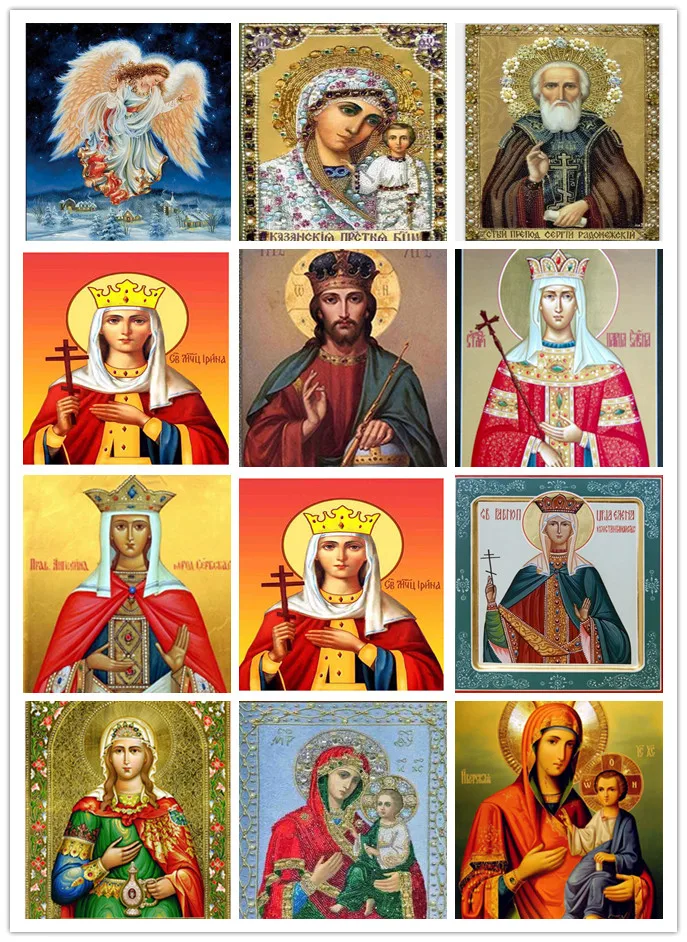 Religious Icon 5D DIY Diamond Painting Cross Stitch Religion Icons Diamond Embroidery Partial Round Diamond Mosaic Pictures
Religious Icon 5D DIY Diamond Painting Cross Stitch Religion Icons Diamond Embroidery Partial Round Diamond Mosaic Pictures