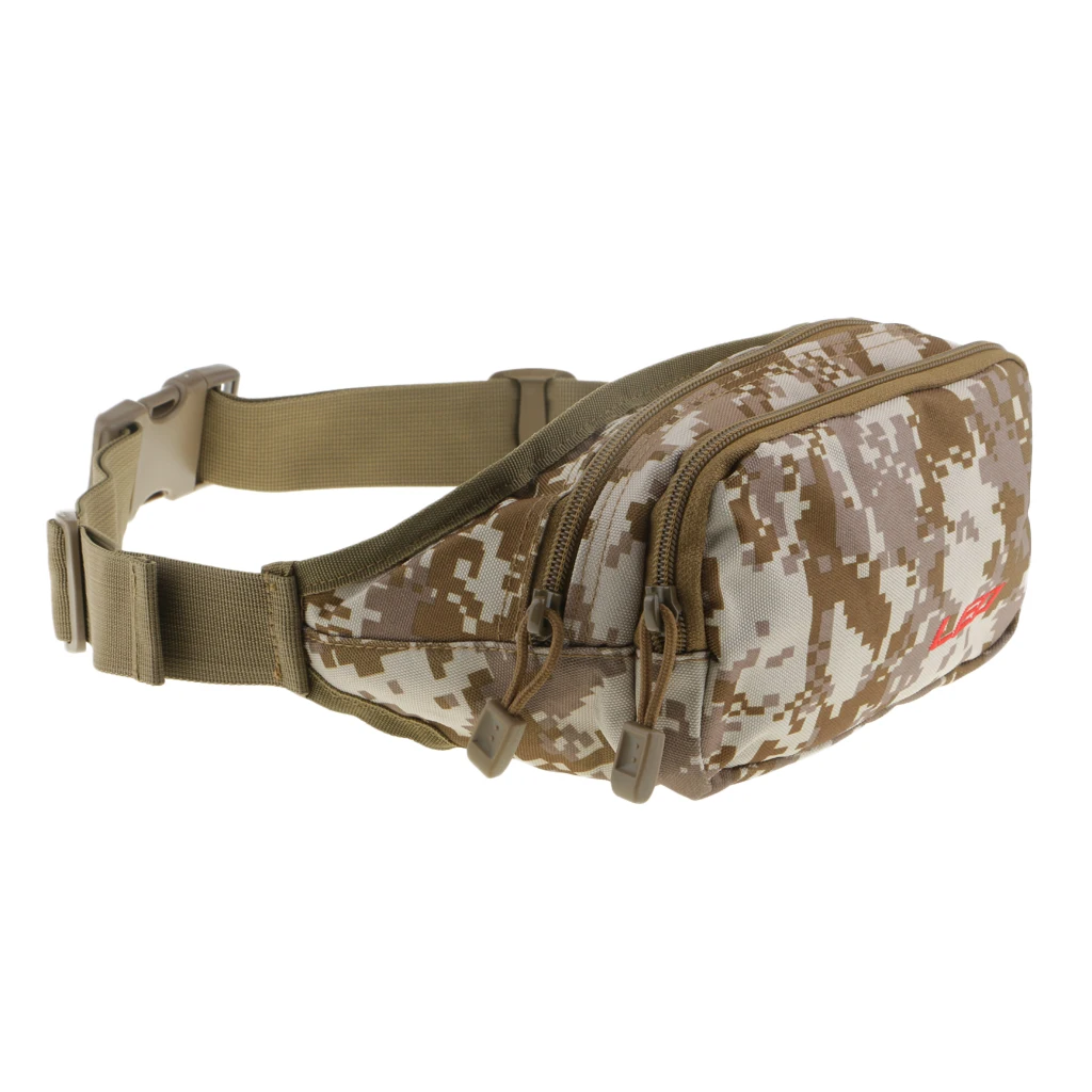 Fishing Bag Portable Outdoor Fishing Tackle Bags Multiple Waist Bag Fanny Pack for Daily Life Cycling Camping Hiking Hunting