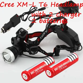 2000 Lumen XM-L T6 LED Bicycle bike HeadLight Lamp Lamps Flashlight Light Headlamps+2*18650 4000 Mah Battery + 2 * Charger
2000 Lumen XM-L T6 LED Bicycle bike HeadLight Lamp Lamps Flashlight Light Headlamps+2*18650 4000 Mah Battery + 2 * Charger