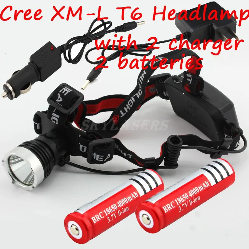 2000 люмен XM-L T6 светодиодсветильник фара для велосипеда головного света лампы +