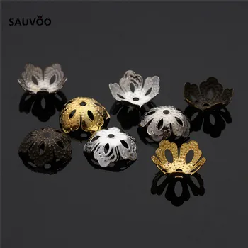 Sauvoo 500pcs Gold Silver Plated Metal Hollow Flower Filigree End Caps 13.5*5mm fit Round Pearl Bead DIY Jewelry Making Findings
Sauvoo 500pcs Gold Silver Plated Metal Hollow Flower Filigree End Caps 13.5*5mm fit Round Pearl Bead DIY Jewelry Making Findings