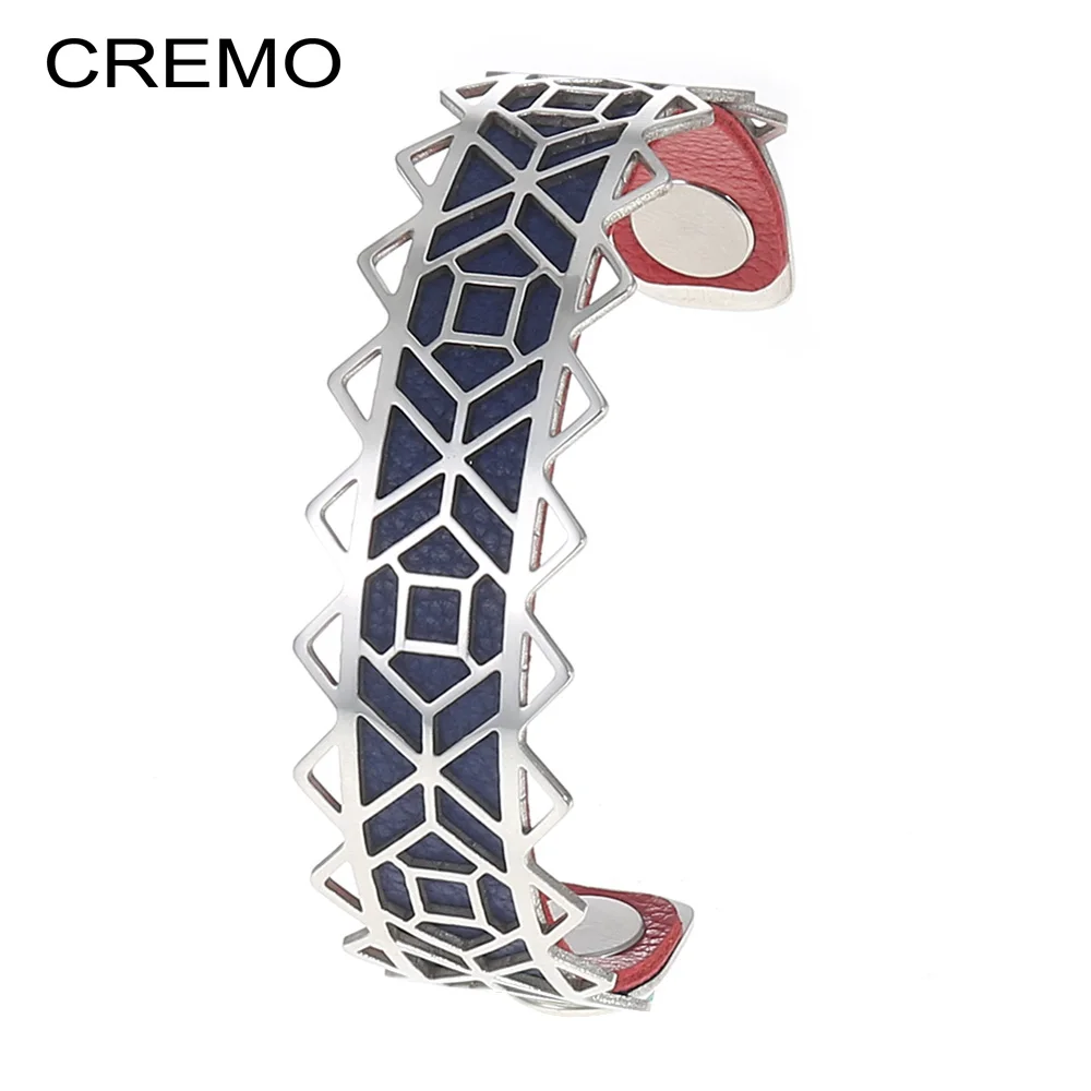 DIY Fashion Cuff Bangles/Bracelet For Women Jewelry Cremo Stainless Steel Bracelets Reversible Leather Bangles free shipping
DIY Fashion Cuff Bangles/Bracelet For Women Jewelry Cremo Stainless Steel Bracelets Reversible Leather Bangles free shipping