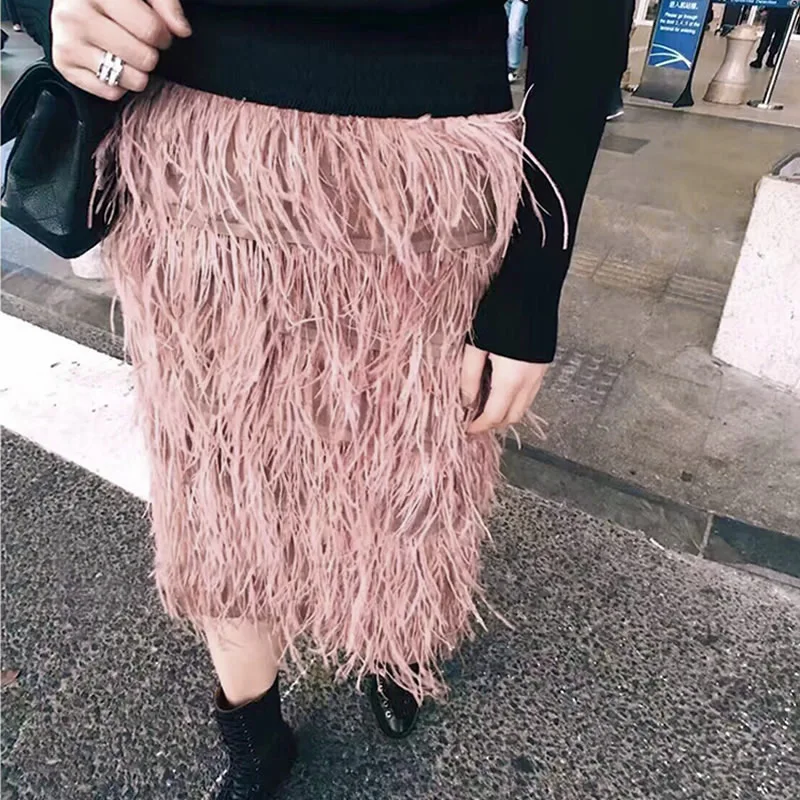 Hot Selling New Summer Women's Fashion Luxury Design High Stretched Wasit Feathers Straight Skirt Bodycon Saia Falda s
Hot Selling New Summer Women's Fashion Luxury Design High Stretched Wasit Feathers Straight Skirt Bodycon Saia Falda s