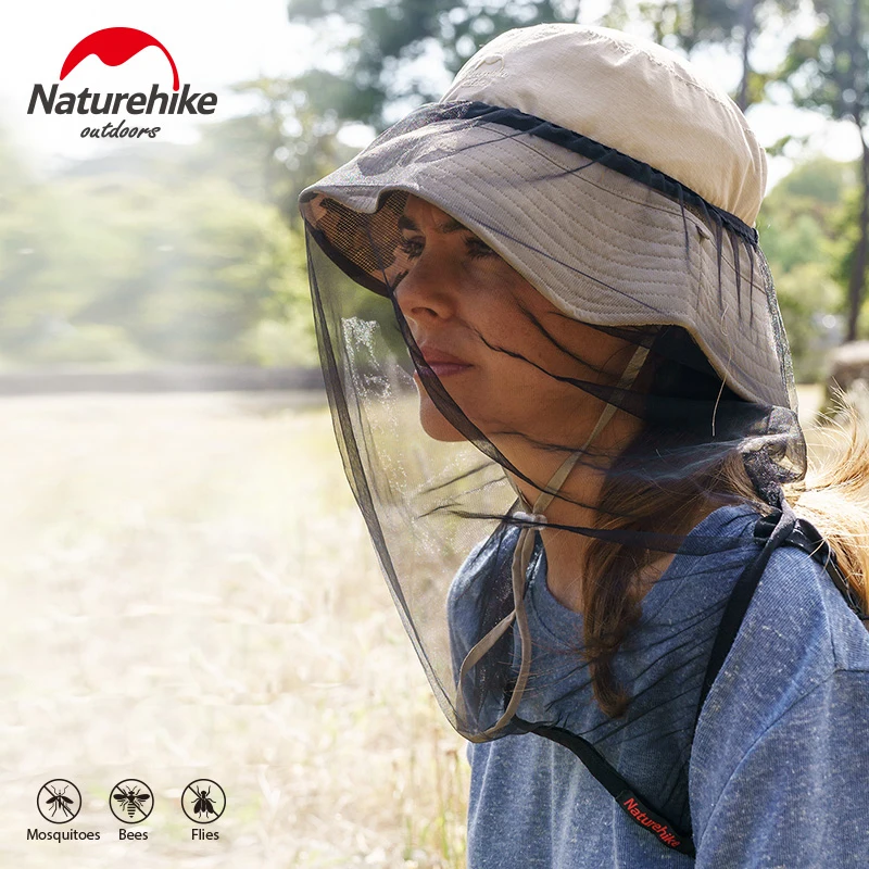 NatureHike Helmet Net Mosquitoes Insect Resistant Mask Outdoor Sports Anti Mosquito Protect Camping | Спорт и развлечения