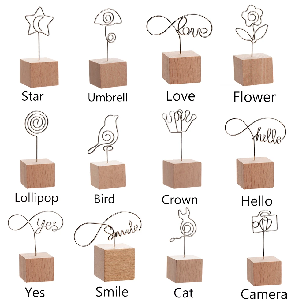 1PC Round Wooden Photo Clip Memo Name Card Pendant Holder Message Left Supporter Picture Frame Table Number Wedding Photo Holder
1PC Round Wooden Photo Clip Memo Name Card Pendant Holder Message Left Supporter Picture Frame Table Number Wedding Photo Holder