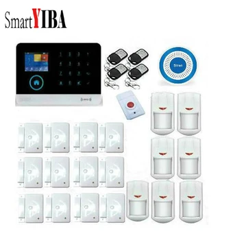 SmartYIBA 3G Smart Home Alarm WIFI Control Support Android IOS APP Panic Alarm Blue Siren Door/Window Sensors Burglar Alarmes
SmartYIBA 3G Smart Home Alarm WIFI Control Support Android IOS APP Panic Alarm Blue Siren Door/Window Sensors Burglar Alarmes