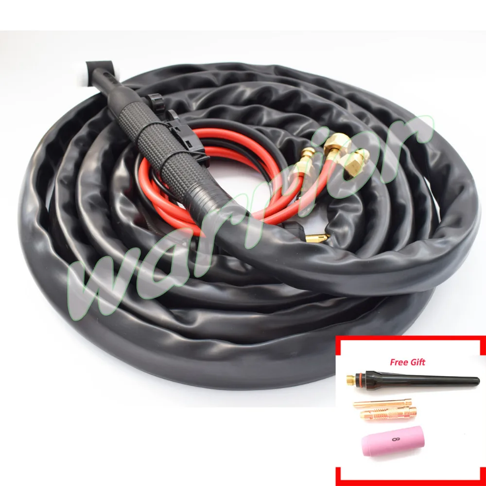 TIG Welding Torch WP 18FV Water Cooled 350A Leather Cover Gas Electric Seperated 12FT
TIG Welding Torch WP 18FV Water Cooled 350A Leather Cover Gas Electric Seperated 12FT