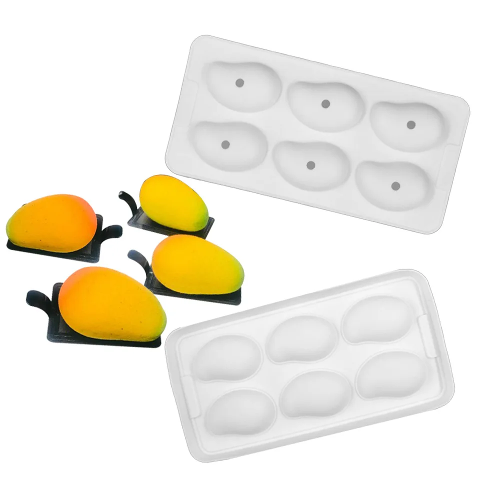 GODWJ 6 Holes 3D Silicone Cake Mold For Mango Design Dessert Jelly Pudding Baking Tools Bakeware Decoration Accessories
GODWJ 6 Holes 3D Silicone Cake Mold For Mango Design Dessert Jelly Pudding Baking Tools Bakeware Decoration Accessories