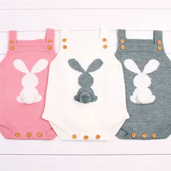 One Piece Cute Newborn Baby Boys Girls Bunny Knitting Wool Romper Sleeveless Jumpsuit Outfits Gray White Pink
One Piece Cute Newborn Baby Boys Girls Bunny Knitting Wool Romper Sleeveless Jumpsuit Outfits Gray White Pink