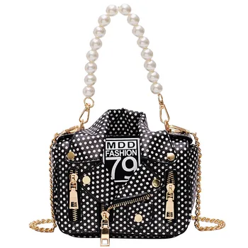 Trend Black and White Polka Dot Jacket Design Pearl Handle Women Casual Handbag Shoulder Bag Crossbody Bag Female Totes
Trend Black and White Polka Dot Jacket Design Pearl Handle Women Casual Handbag Shoulder Bag Crossbody Bag Female Totes
