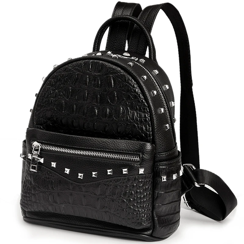2018 College High School Girl School Bag Preppy Style Women Backpack Crocodile Leather Ladies Bagpack Rivet Luxury Back Pack
2018 College High School Girl School Bag Preppy Style Women Backpack Crocodile Leather Ladies Bagpack Rivet Luxury Back Pack