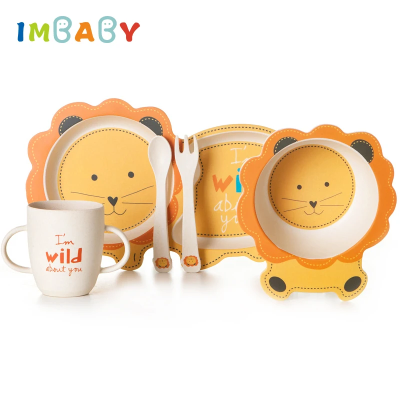 IMBABY Bamboo Fiber Children's Tableware Set Baby Feeding Plate Set Bowl Cup Spoon Fork 5pcs Cartoon Baby Dinnerware Kids Dishes
IMBABY Bamboo Fiber Children's Tableware Set Baby Feeding Plate Set Bowl Cup Spoon Fork 5pcs Cartoon Baby Dinnerware Kids Dishes