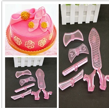 2015 New 9Pcs/set Plastic Fondant Ladies High Heel Shoe Cutter Press Mold Cake For Cake Decoration Tools Embossing Dies CT024
2015 New 9Pcs/set Plastic Fondant Ladies High Heel Shoe Cutter Press Mold Cake For Cake Decoration Tools Embossing Dies CT024