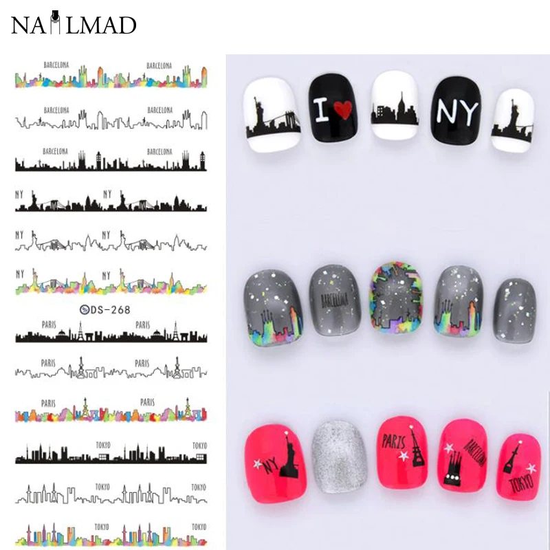 1 Sheet Nightscape Nail Art Water Decals Night Scene Nail Transfer Stickers DS268
1 Sheet Nightscape Nail Art Water Decals Night Scene Nail Transfer Stickers DS268