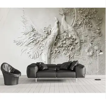 Custom wallpaper 3D three-dimensional embossed peacock TV couch background wall living room bedroom mural 3d wallpaper
Custom wallpaper 3D three-dimensional embossed peacock TV couch background wall living room bedroom mural 3d wallpaper