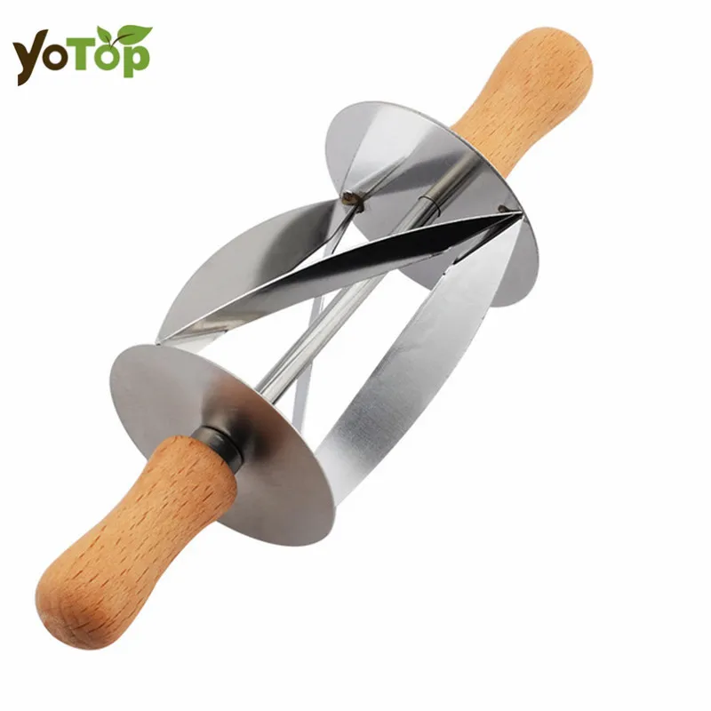 YOTOP Stainless Steel Rolling Cutter for Making Croissant Bread Wheel Dough Pastry Cutter Wooden Handle Baking Kitchen Knife
YOTOP Stainless Steel Rolling Cutter for Making Croissant Bread Wheel Dough Pastry Cutter Wooden Handle Baking Kitchen Knife