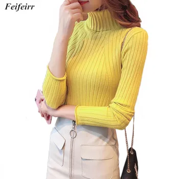 Turtleneck Autumn Winter Elasticity Pullovers Women 2018 Korean version thickening slim Knitted Solid Wild Sweaters Female Tops
Turtleneck Autumn Winter Elasticity Pullovers Women 2018 Korean version thickening slim Knitted Solid Wild Sweaters Female Tops