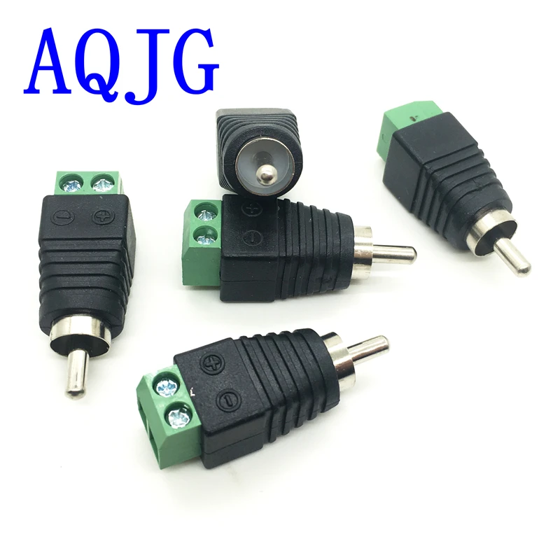5pcs/lot CCTV Phono RCA Male Plug TO AV Terminal Connector Video AV Speaker Wire cable to Audio Male RCA Connector Adapter AQJG
5pcs/lot CCTV Phono RCA Male Plug TO AV Terminal Connector Video AV Speaker Wire cable to Audio Male RCA Connector Adapter AQJG