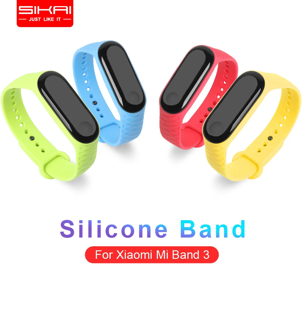SIKAI For Xiaomi Mi Band 3 Miband 3 Soft Silicone Band Replacement Wristband Strap for Xiaomi mi band 3 Bracelet Bands Straps
SIKAI For Xiaomi Mi Band 3 Miband 3 Soft Silicone Band Replacement Wristband Strap for Xiaomi mi band 3 Bracelet Bands Straps