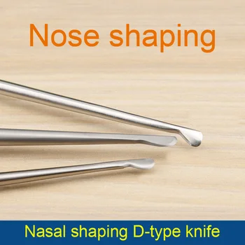 Beauty health Nasal shaping tool Single head double head D-shaped knife Double head blade cosmetic plastic stainless steel surgi
Beauty health Nasal shaping tool Single head double head D-shaped knife Double head blade cosmetic plastic stainless steel surgi