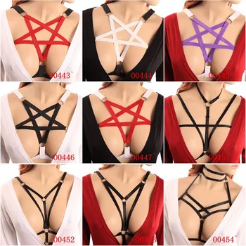 Feitong Gothic Sexy Cropped Tops Women's Hollow Elastic Cage Bra Bandage Strap Halter Bra Tights Sling Strap Cut Top Bundle 
Feitong Gothic Sexy Cropped Tops Women's Hollow Elastic Cage Bra Bandage Strap Halter Bra Tights Sling Strap Cut Top Bundle